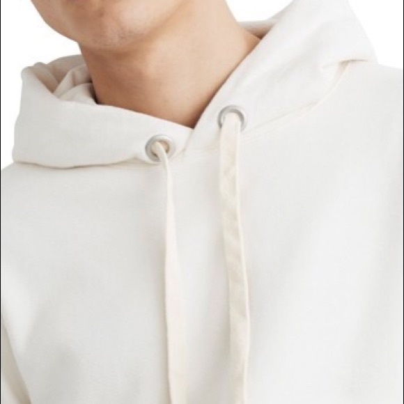 MADEWELL | Men’s hooded sweatshirt in white - Picture 4 of 5